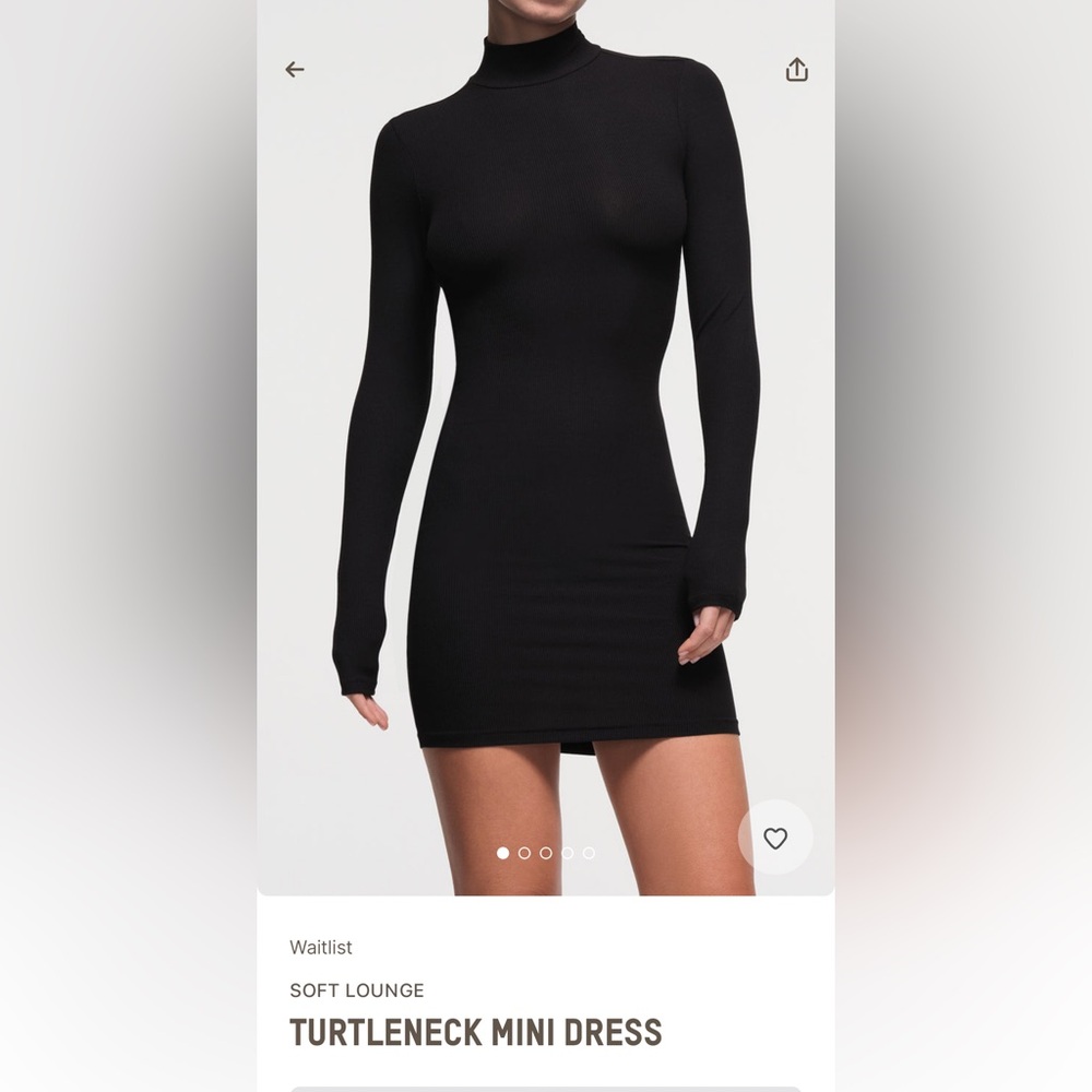 Skims turtleneck dress